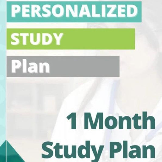 Med Residency Tutors Personalized Study Plan (Month)